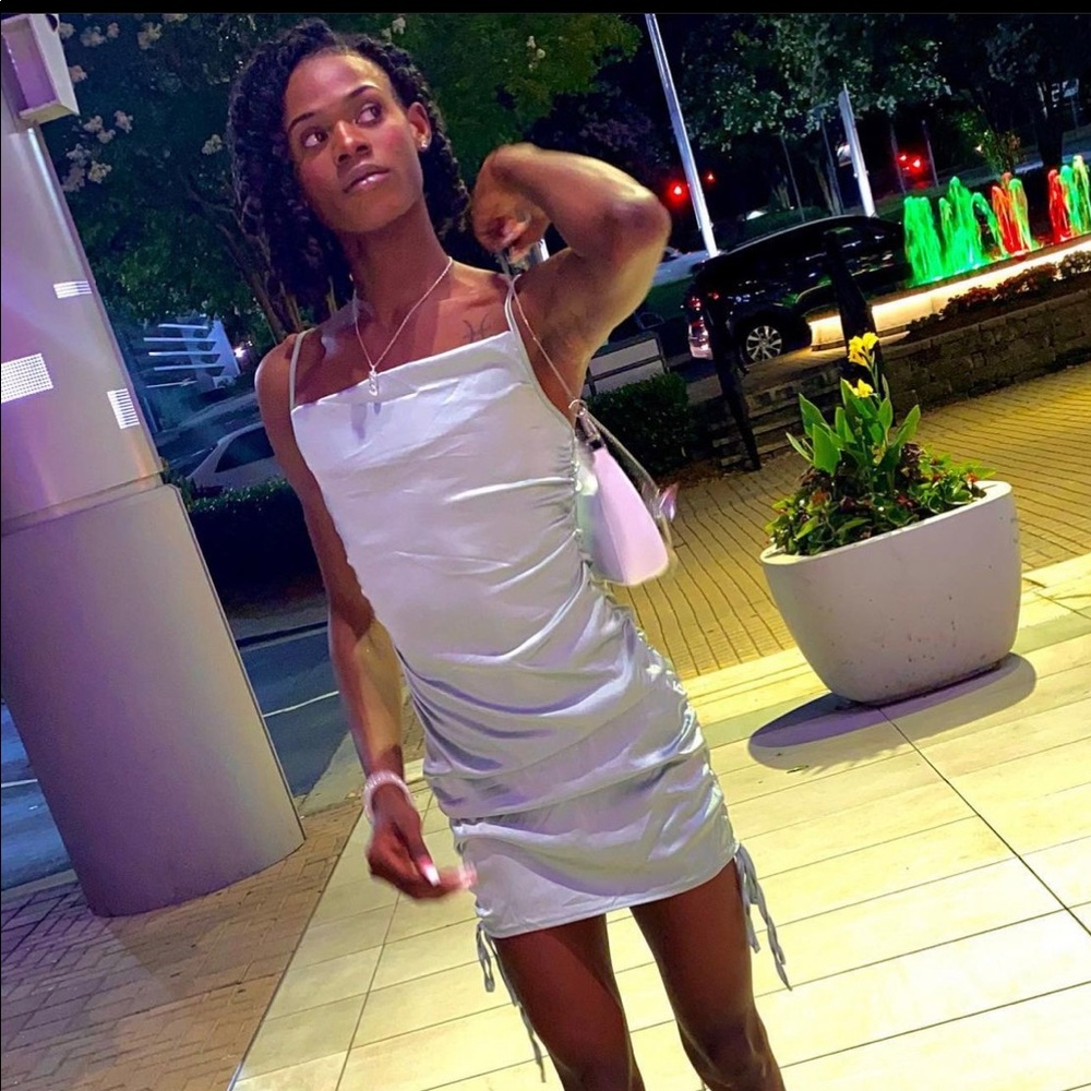 Soft Green Silk Dress